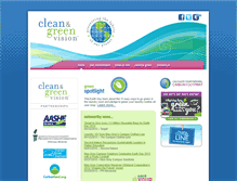 Tablet Screenshot of cleanandgreenvision.com